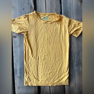 Kickee Pants Yellow Pj Top Size 6
